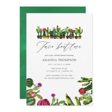 Cactus Succulents Fiesta Bridal Shower Invitations