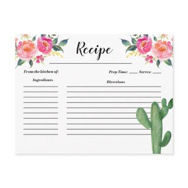 Cactus Taco about Love Bridal Shower Recipe Invitations