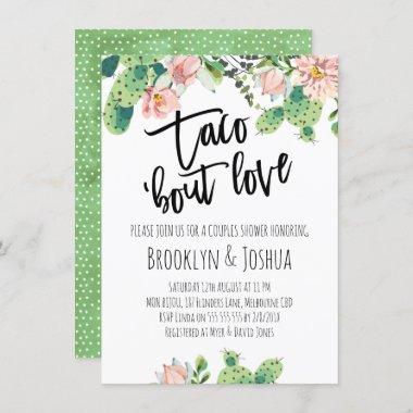 Cactus Taco 'bout Love Couples Shower Invitations
