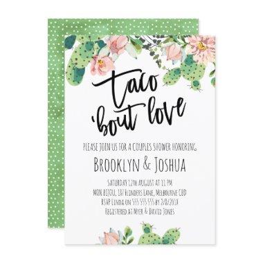 Cactus Taco 'bout Love Couples Shower Invitations