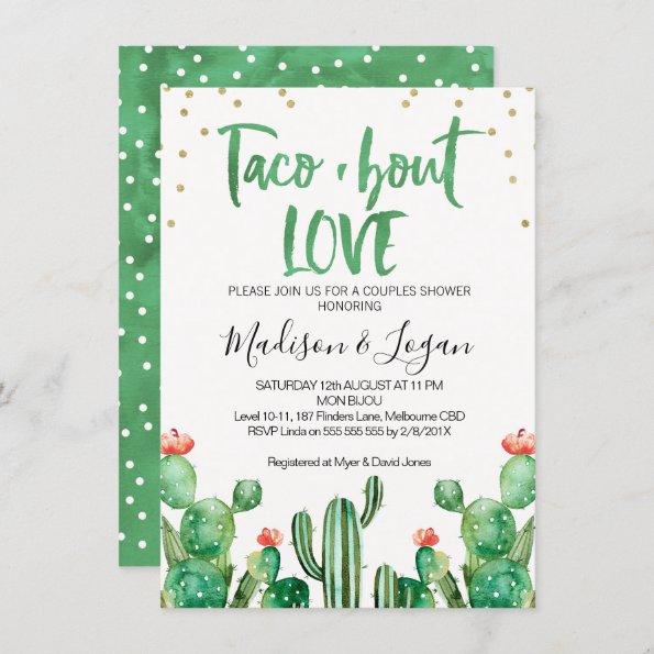 Cactus Taco ''bout Love Couples Shower Invitations