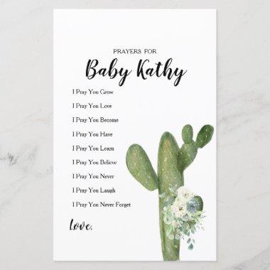 Cactus Taco 'bout Love Prayers for Baby Sign