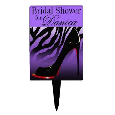 CAKE TOPPER Zebra Stiletto