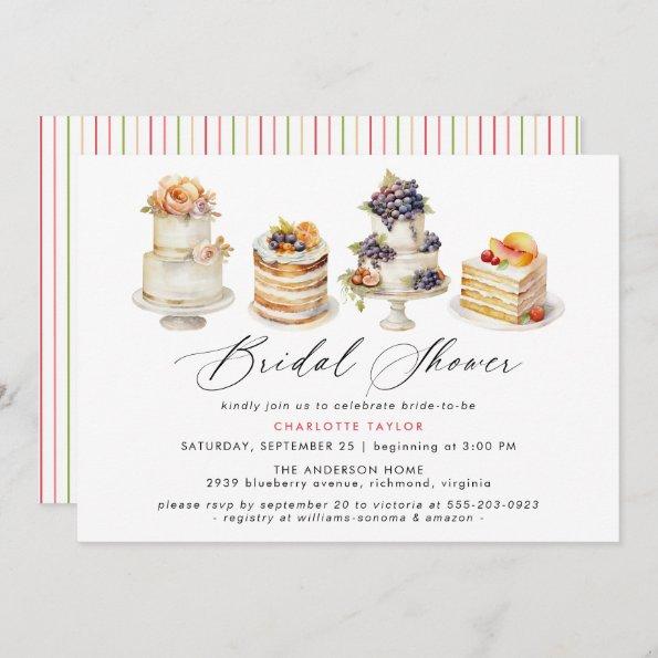 Cakes | Cute Bakery Dessert Theme Bridal Shower Invitations