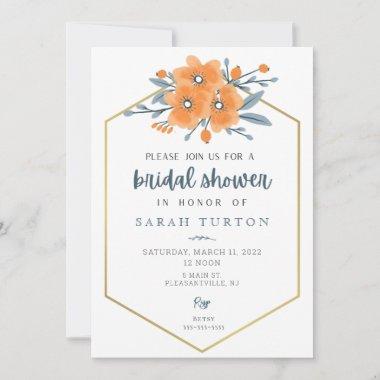 California Poppies Bridal Shower Invitations