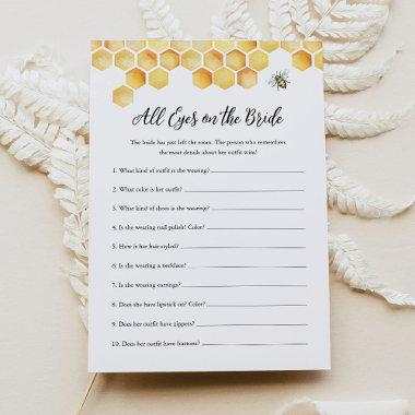 CALLA BEE All Eyes On The Bride Bridal Shower Game Invitations