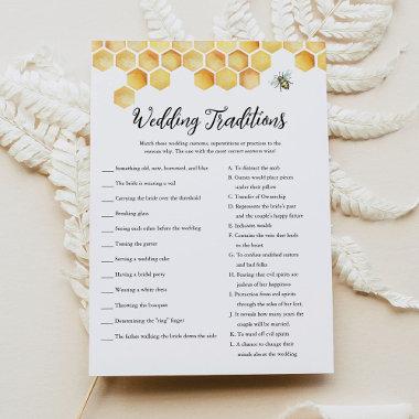 CALLA Bee Wedding Traditions  Game