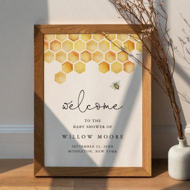 CALLA Honey Bee Baby Shower Welcome Poster