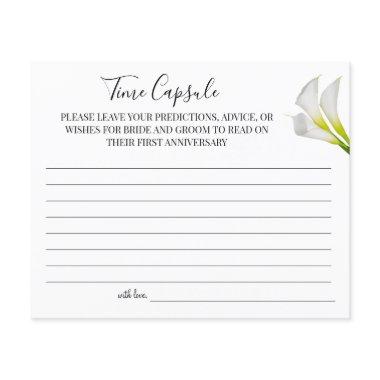 Calla Lilies Time Capsule wedding anniversary  Flyer