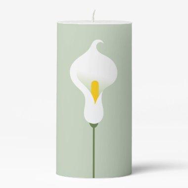 Calla Lily Pillar Candle