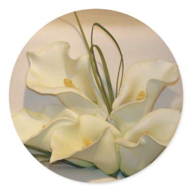 Calla lily wedding envelope seals