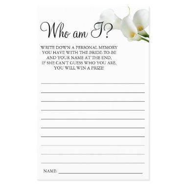 Calla Lily Who I am  game  Flyer