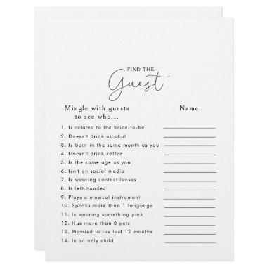 Calligraphy  Find the Guest Game