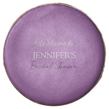 Calligraphy Elegant Lavender Welcome  Chocolate Covered Oreo