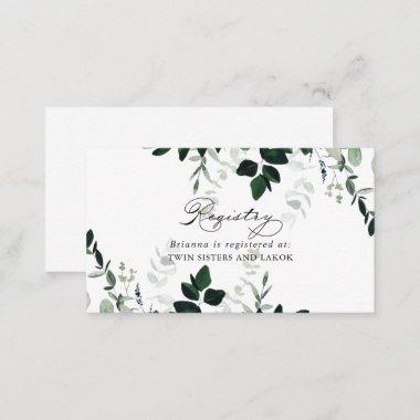 Calligraphy Minimalist Wedding Gift Registry Enclosure Invitations