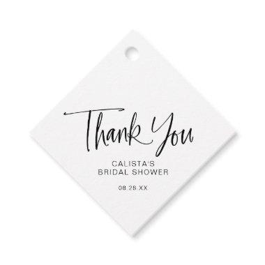 Calligraphy Script  Thank You Favor Tags