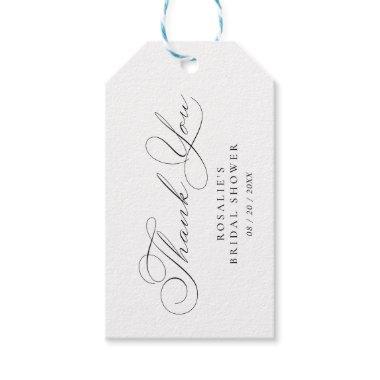 Calligraphy Script | Elegant Bridal Shower Favor Gift Tags