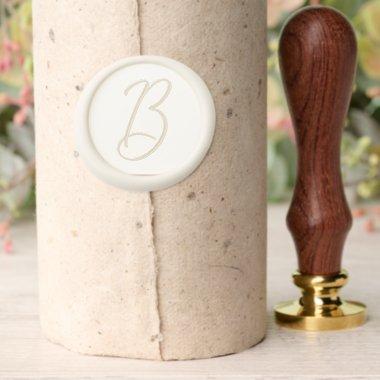 Calligraphy Script Name Initial Monogram Wax Seal Stamp