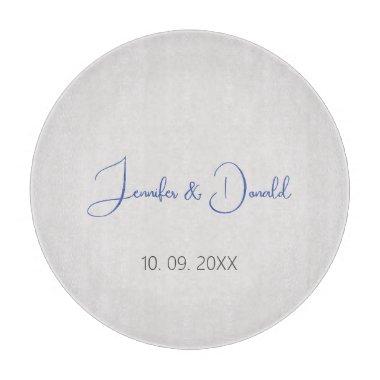 Calligraphy trendy classical script plain personal cutting board