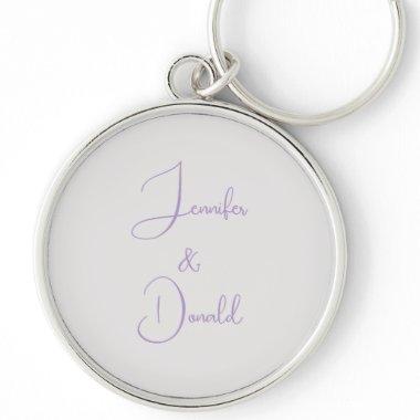 Calligraphy trendy classical script plain personal keychain