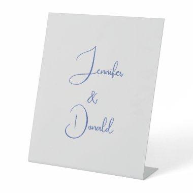 Calligraphy trendy classical script plain personal pedestal sign