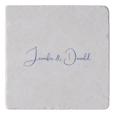 Calligraphy trendy classical script plain personal trivet