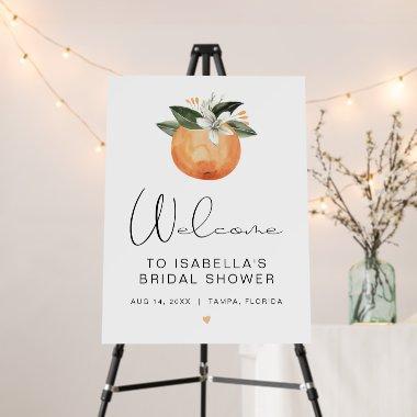 CALLIOPE Citrus Orange Clementine Bridal Shower Foam Board