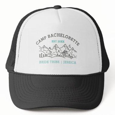 Camp Bachelorette Party Favor Custom Bride Tribe Trucker Hat