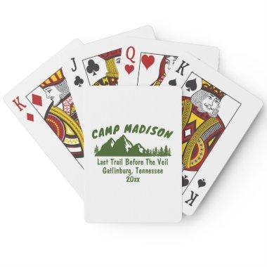 Camp Bachelorette Party Mountain Camping Ski Bach Poker