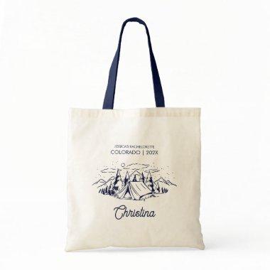 Camp Bachelorette Party Vintage Bride Squad Gift Tote Bag