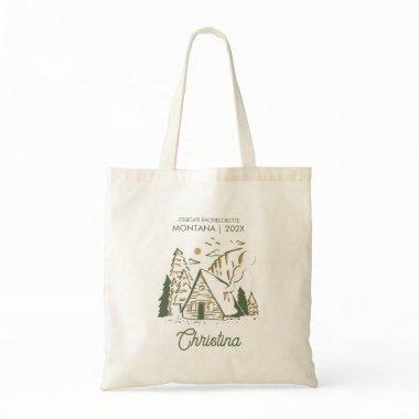 Camp Bachelorette Party Vintage Bridesmaid Gift Tote Bag