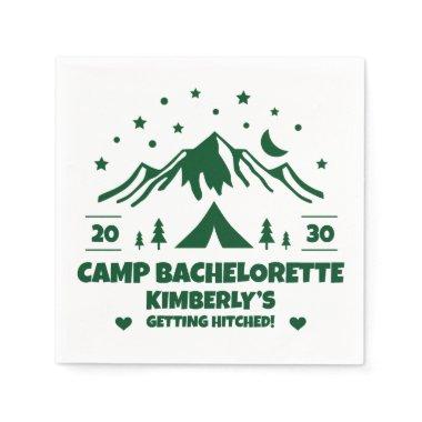 Camping Bride Bachelorette Party Napkins