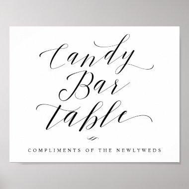 Candy Bar Table Chic Bridal Shower or Wedding Sign