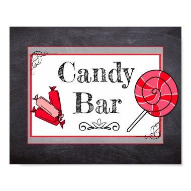 Candy Bar Wedding or Baby Shower Sign Poster