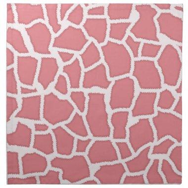 Candy Pink Giraffe Animal Print Cloth Napkin