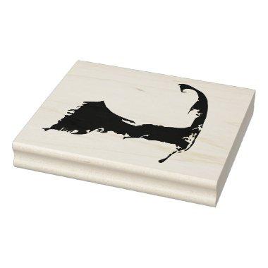 Cape Code Massachusetts Map Rubber Stamp