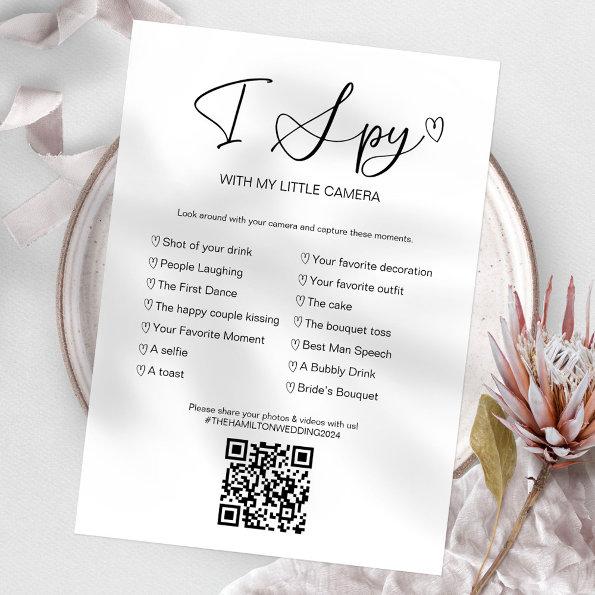 Capture The Love I Spy Wedding Game With QR