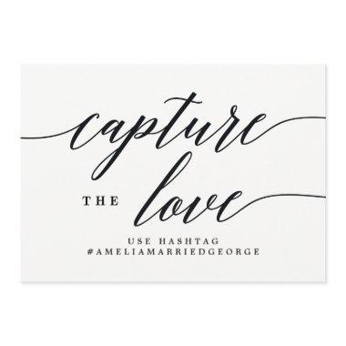 Capture The Love Instagram Sign - Modern Script Invitations