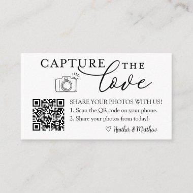 Capture the Love Photo Album QR Code Enclosure Invitations