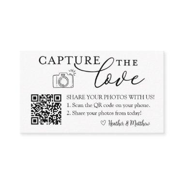 Capture the Love Photo Album QR Code Enclosure Invitations