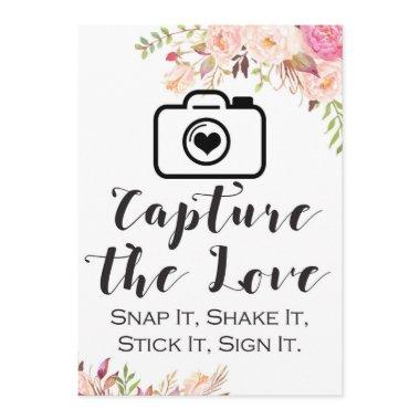 Capture the Love Sign " Size Invitations