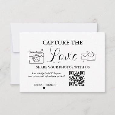 Capture the Love Wedding QR Code Invitations, Photo Invitations