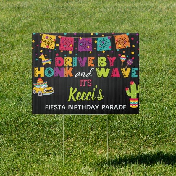 Car Parade Yard Sign - Fiesta