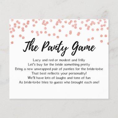 Invitations Drop your panties game, Bridal Shower