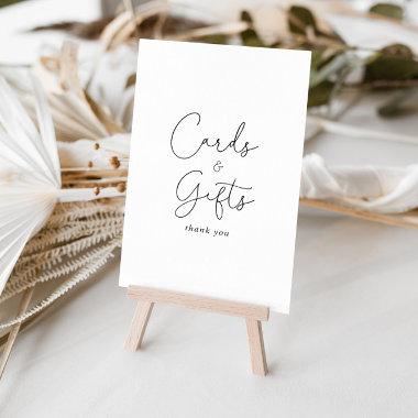 Invitations and Gifts Elegant Simple Calligraphy Sign
