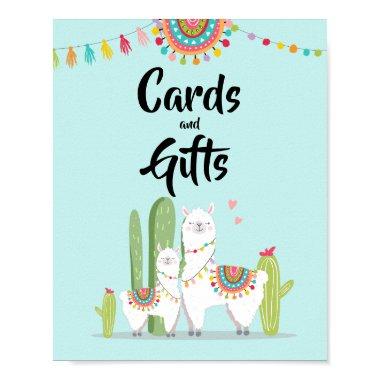 and Gifts Fiesta Llama Baby Shower Sign