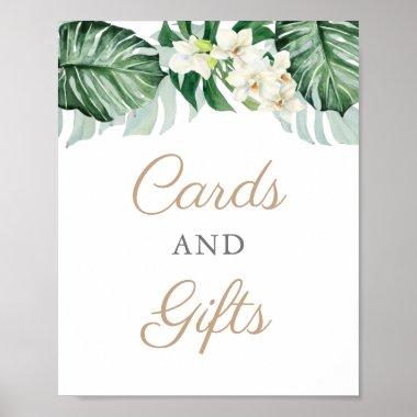 Invitations and Gifts Jungle Foliage Bridal Shower Sign