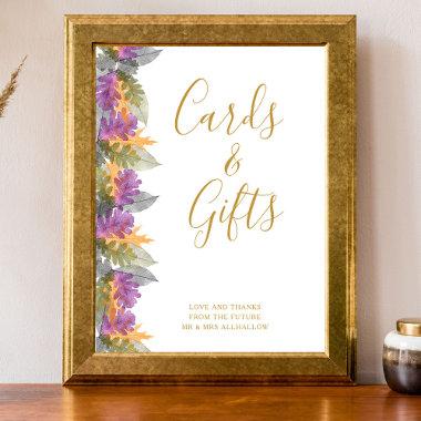 Invitations and Gifts October Leaves Bridal Shower Poster