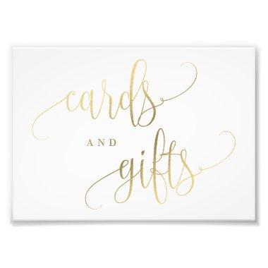 Invitations and Gifts Sign Choose Your Size Faux Gold