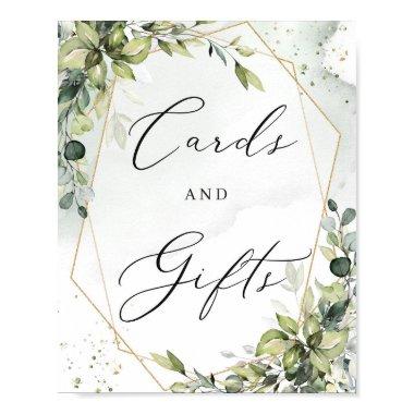 and gifts sign greenery boho foliage gold